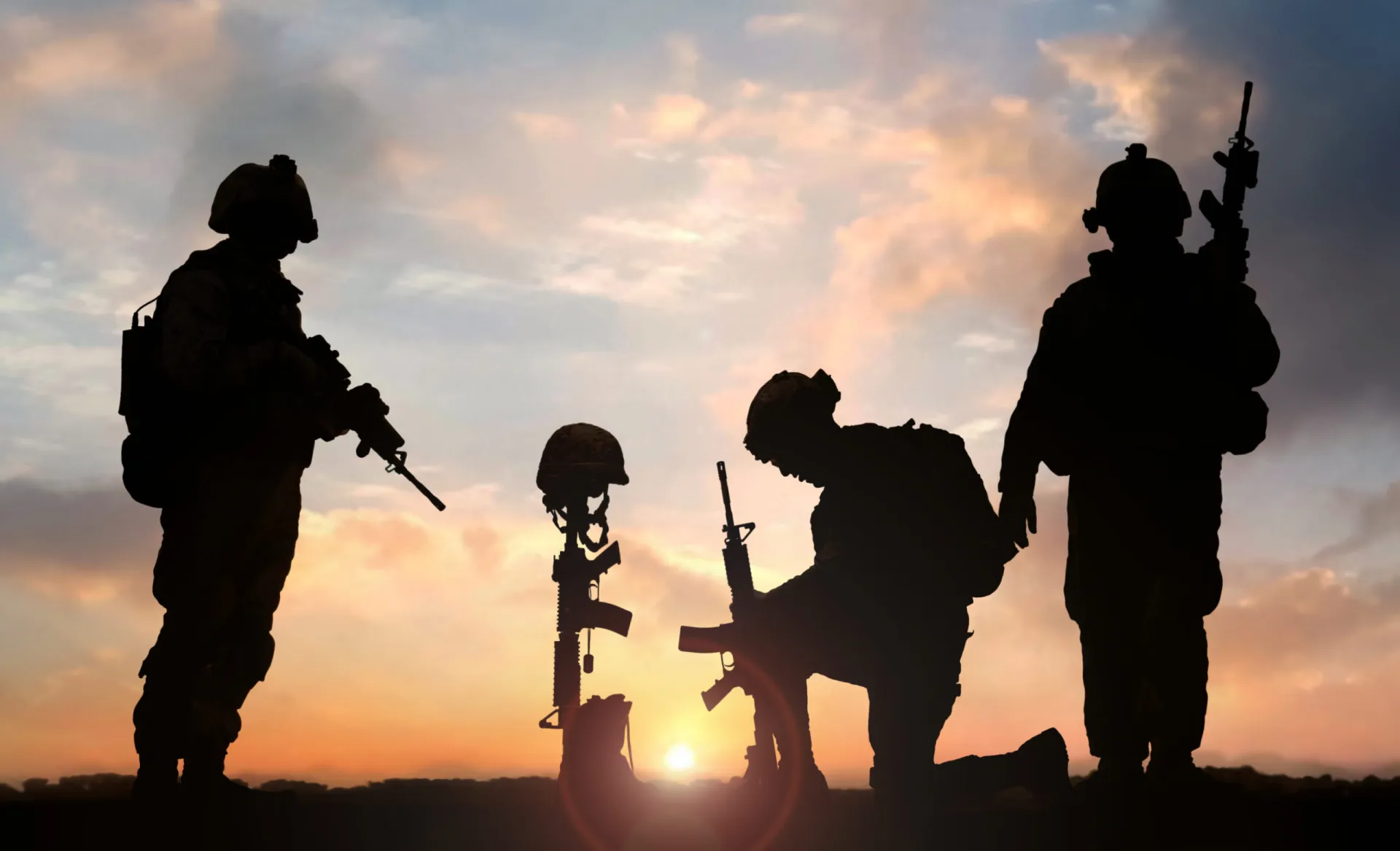 Elite combat veterans and supporters standing together for Gold Star families
